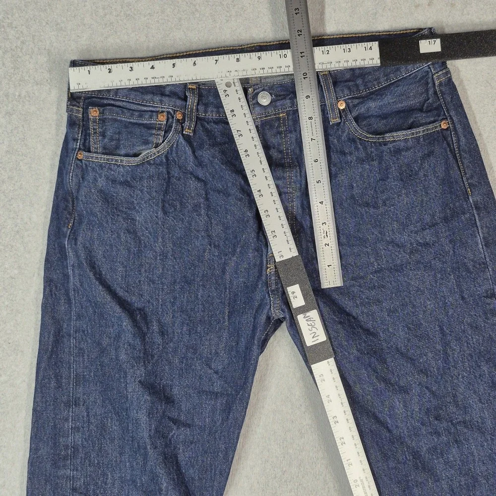 Levi's 501 Men Jeans 36X30 Blue Denim Original Fit Straight Leg 29
